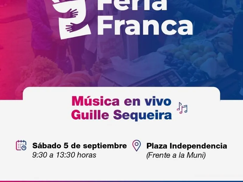 Feria Franca en Plaza Independencia con música y productos locales