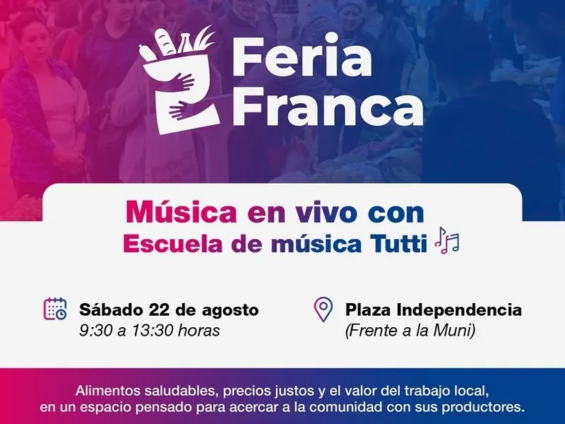 Feria Franca en Plaza Independencia: productos locales y shows en vivo