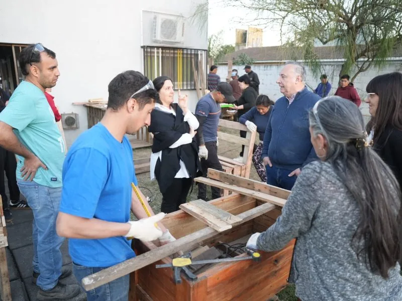 Inauguración de la Escuela de Oficios en barrio Evita