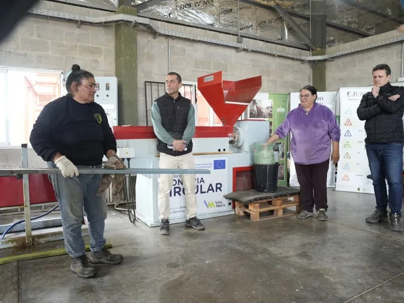 La Cooperativa 7 de Febrero optimiza reciclaje en Villa María