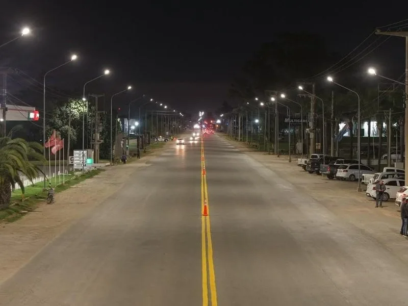 Mejoras en la iluminación del acceso a Villa María desde Avenida Perón