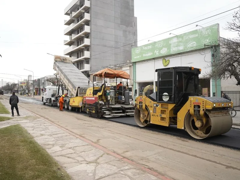 Mejoras viales en Bulevar Alvear y España en Villa María