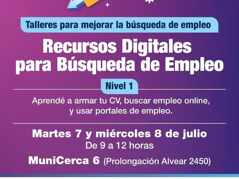 Taller gratuito sobre recursos digitales para la búsqueda de empleo