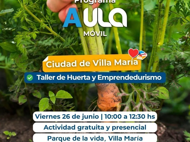 Talleres gratuitos sobre sostenibilidad en Villa María