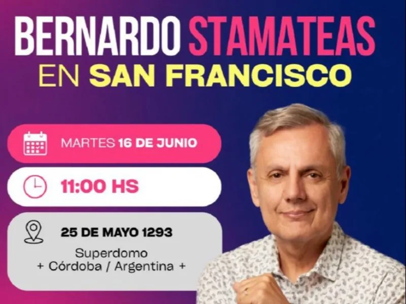 Charla gratuita de Bernardo Stamateas en San Francisco