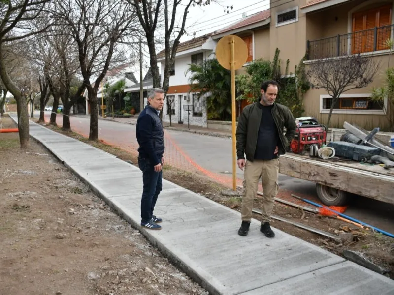 San Francisco avanza en la construcción de veredas accesibles