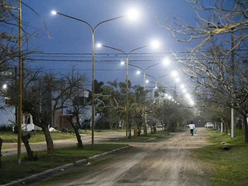 San Francisco completó la modernización del alumbrado en el eje este