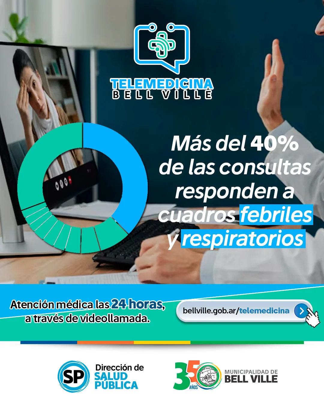Aumenta el uso de Telemedicina en Bell Ville durante el invierno