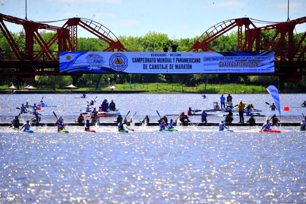 Bell Ville brilla en el Mundial de Canotaje Maratón en Entre Ríos