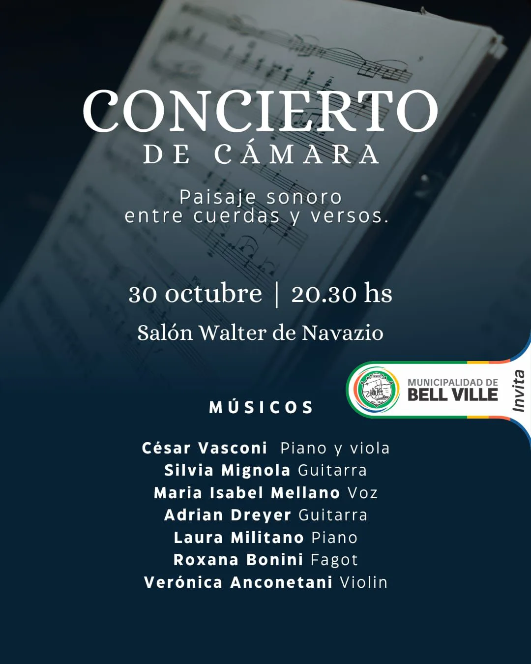 Concierto de música clásica gratuito en Walter de Navazio