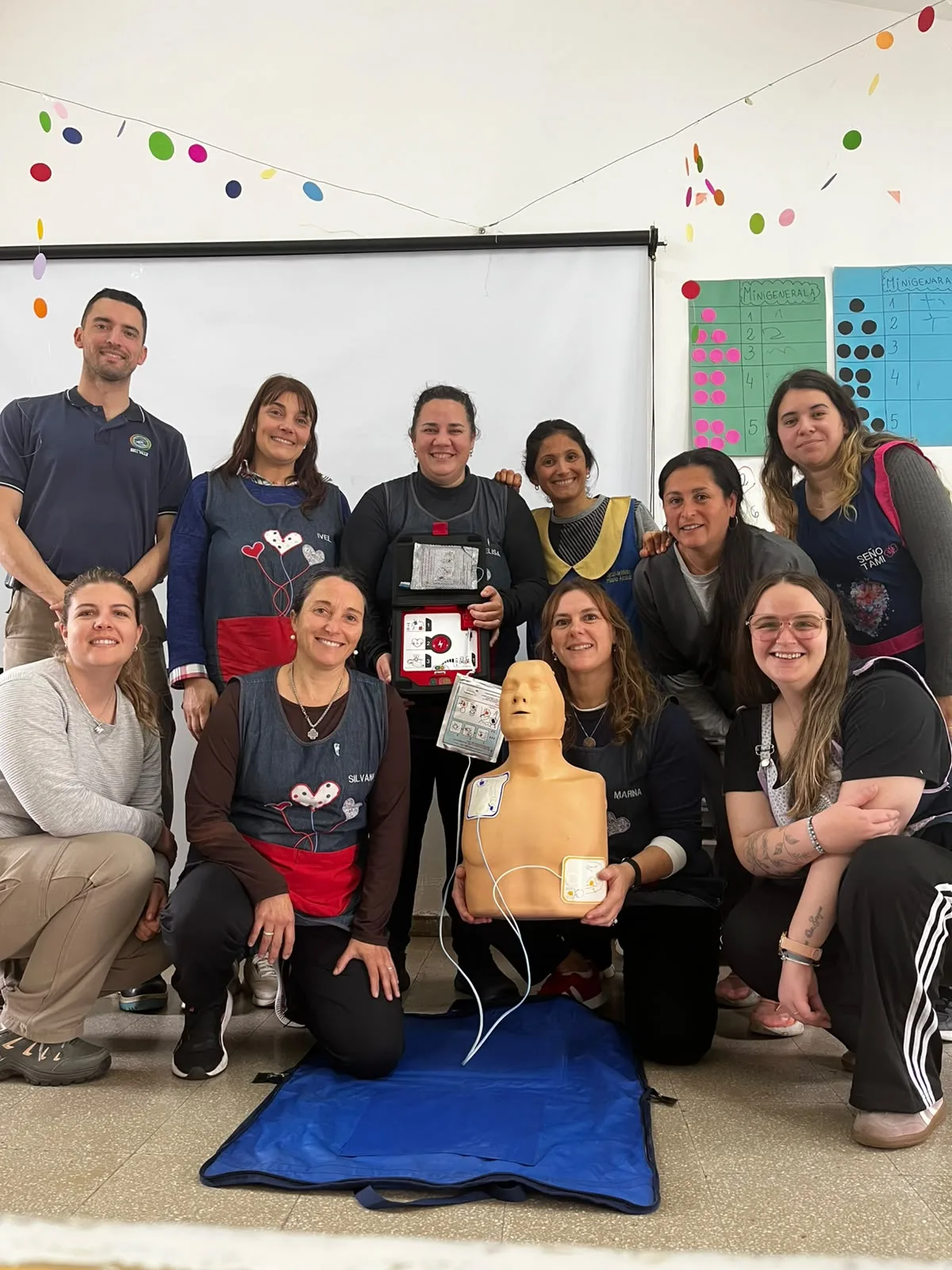 Docentes del jardín de Hilario Ascasubi aprendieron RCP y primeros auxilios