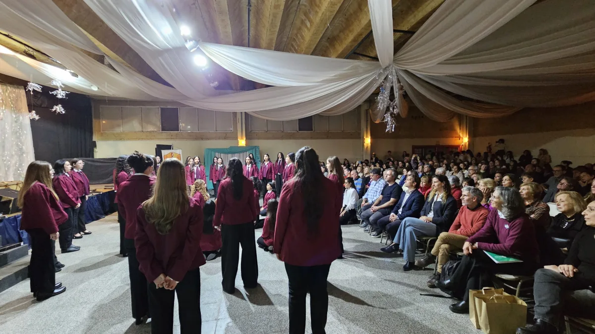 El coro del Zipoli brilló en el conservatorio de Bell Ville