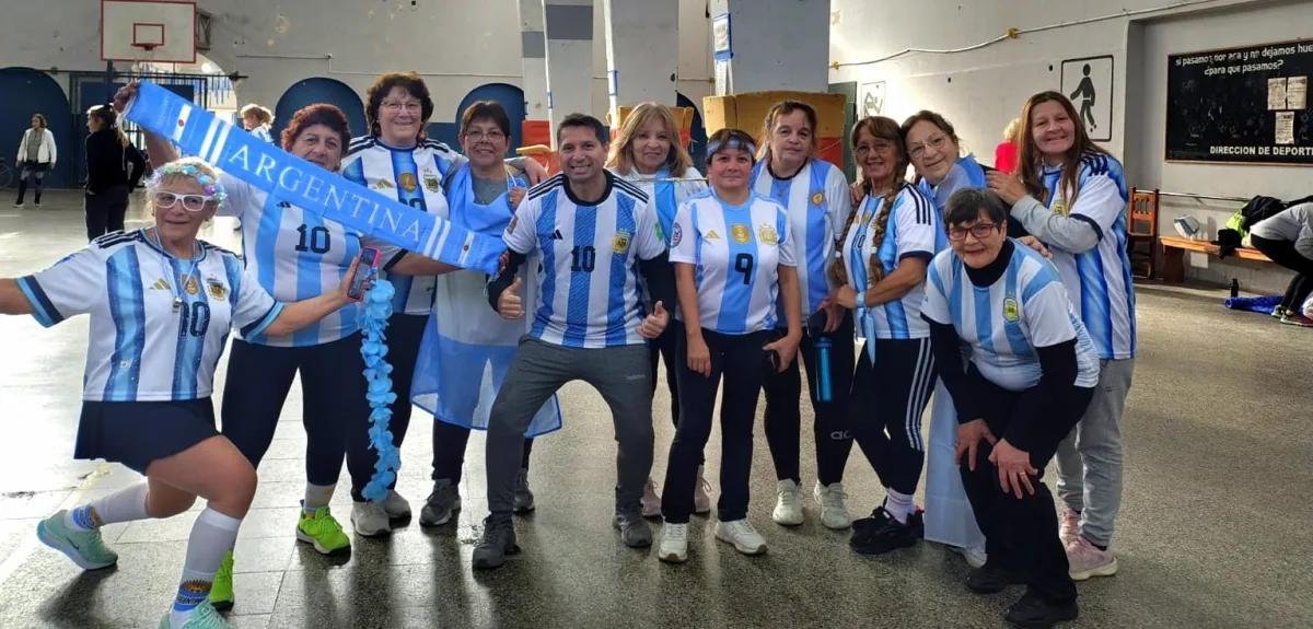 Encuentro comunitario en apoyo a la selección argentina