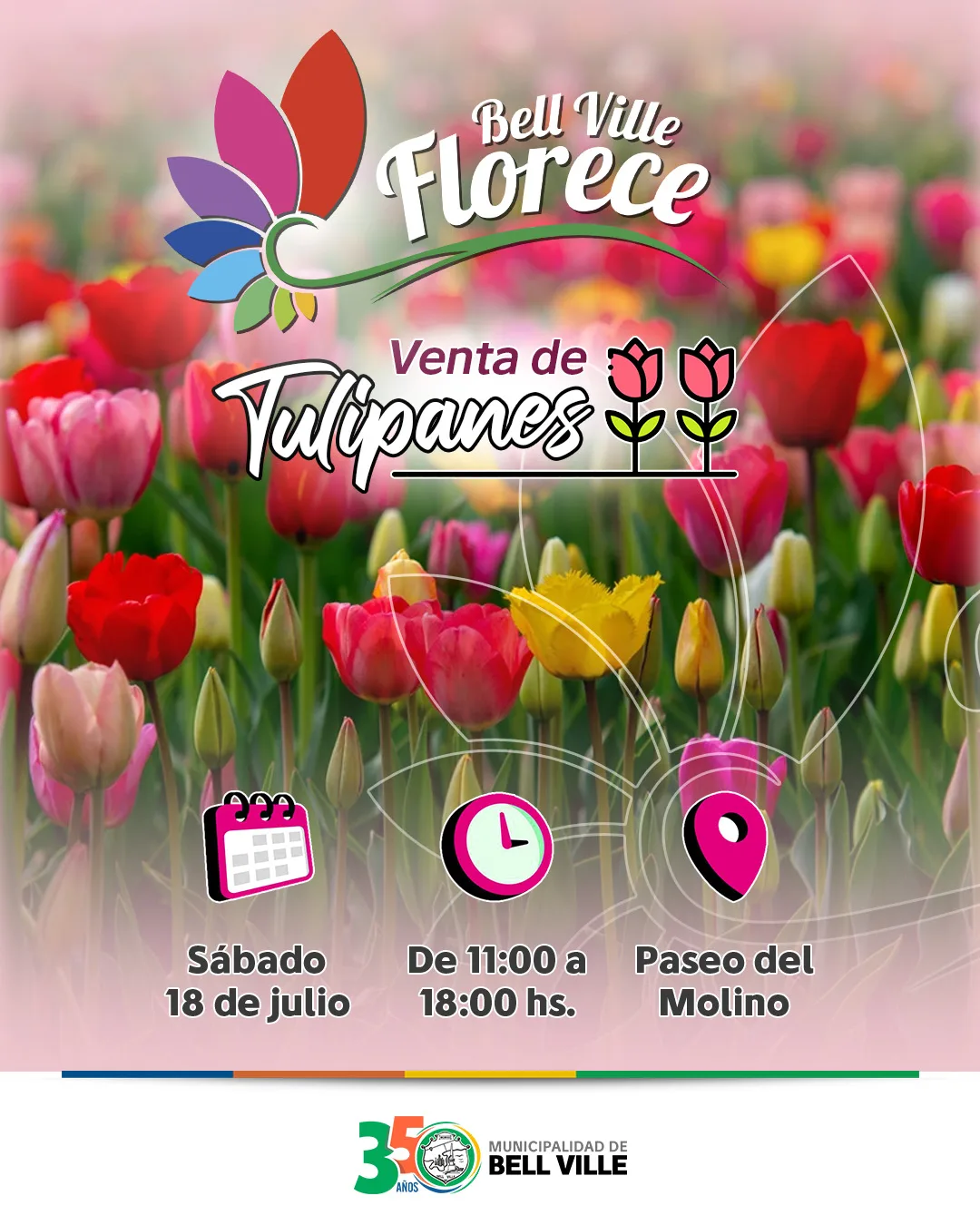 Feria del Paseo del Molino: actividades y flores para el Día del Amigo