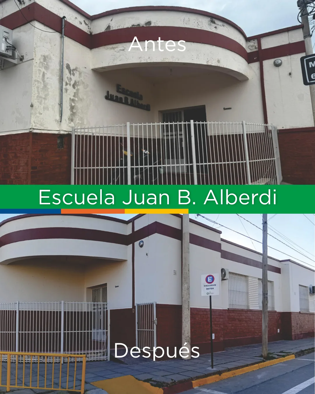 Mantenimiento escolar: pintura y poda en varias escuelas de la ciudad