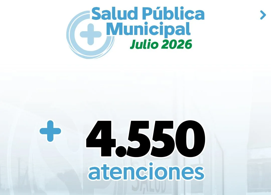 Más de 4.400 atenciones en el sistema de salud municipal en julio
