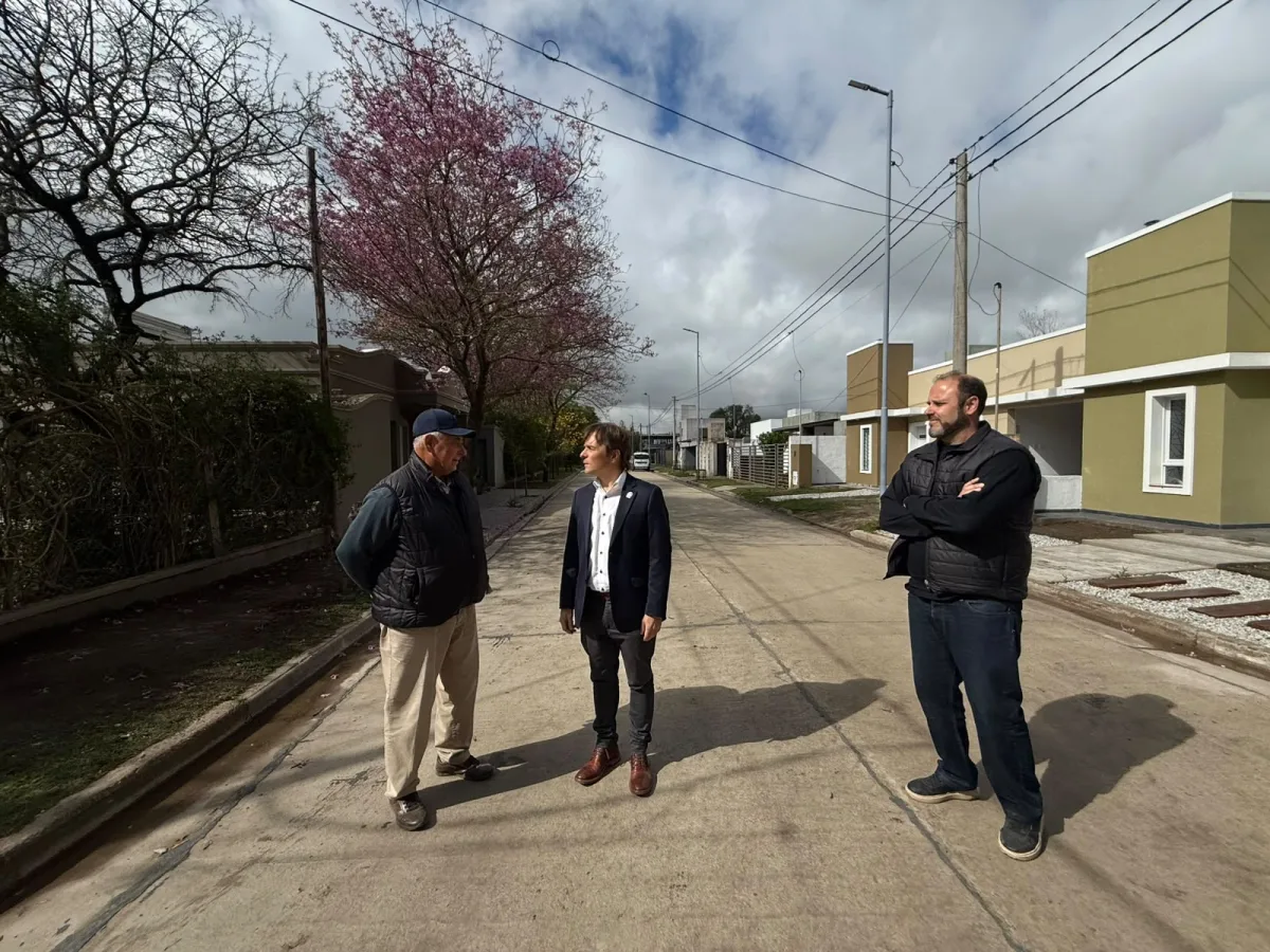 Mejoras en el barrio Francisco Tau con nueva pavimentación