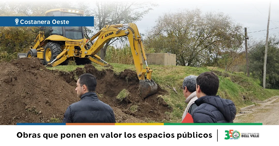 Obras en Bell Ville mejoran espacios públicos y recreativos