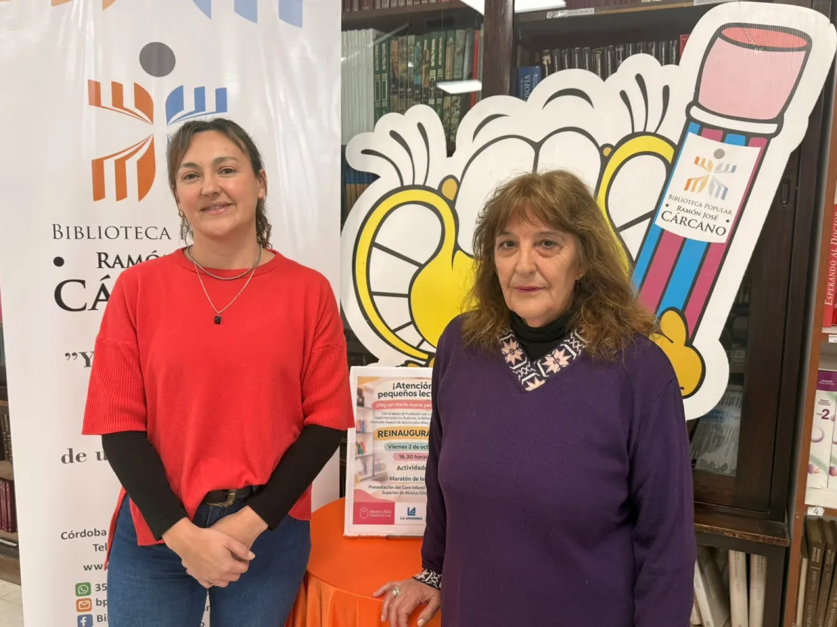 Renovación del rincón de lectura infantil en la biblioteca Cárcano