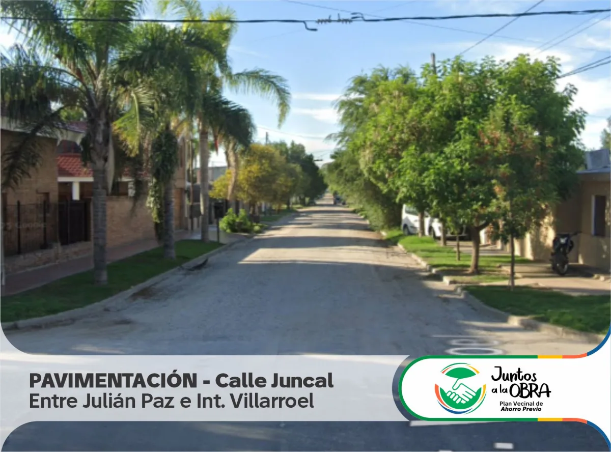 Se pavimentará un nuevo tramo de la calle Juncal