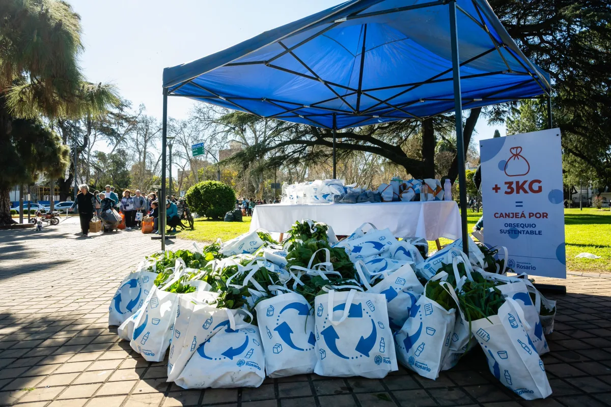 Canje de reciclables en Plaza Galicia este viernes