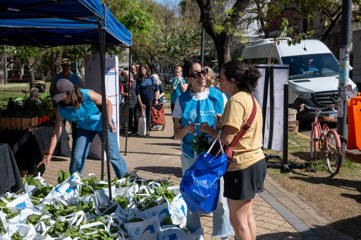 Canje de reciclables en Plaza López el 30 de octubre