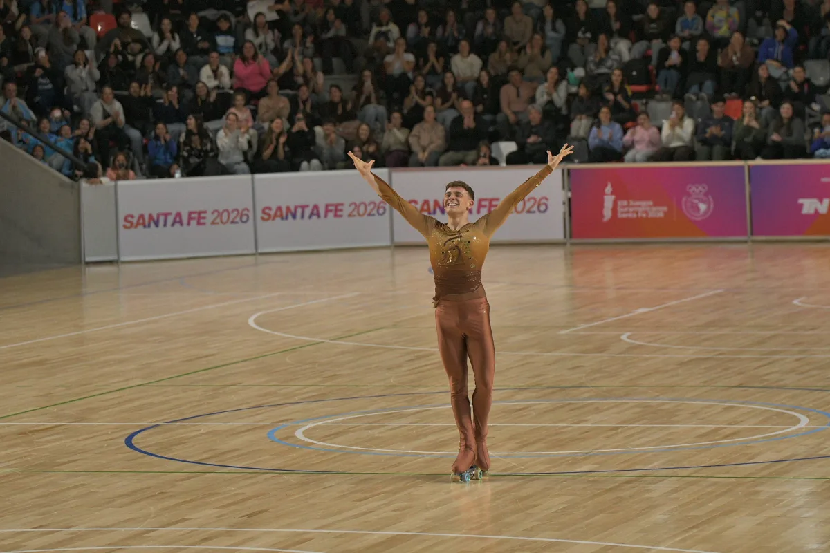 Donato Mastroianni logró plata en patinaje en los Juegos Suramericanos