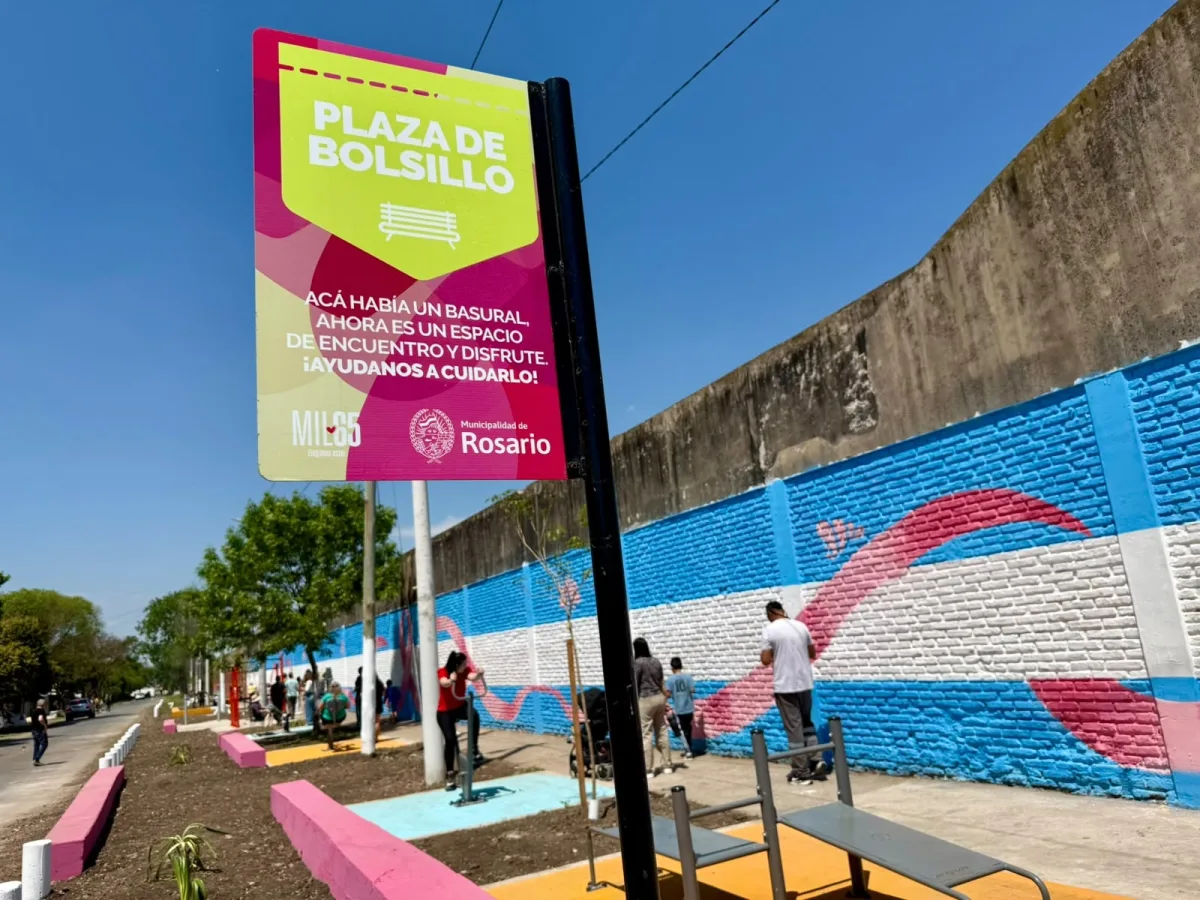Inauguraron una plaza de bolsillo en San Martín A para el disfrute vecinal