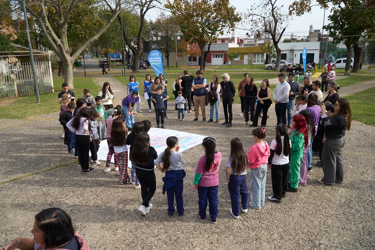 Niños diseñaron mejoras para la plaza Argentina en Rosario