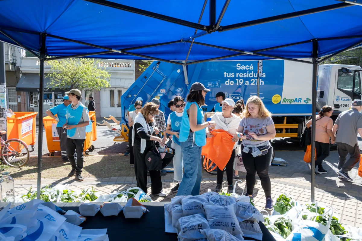 Rosario recolectó más de mil kilos de reciclables en Plaza Buratovich
