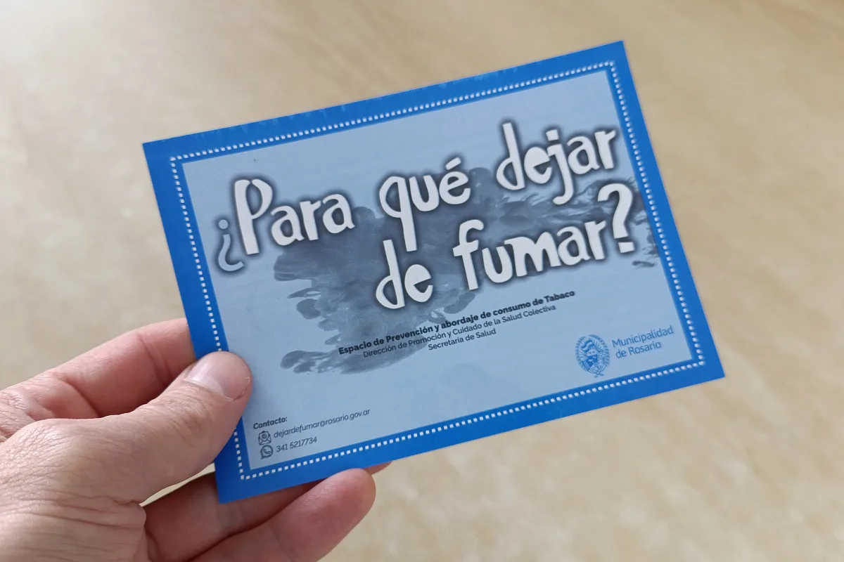 Rosario se suma a la lucha contra el tabaquismo y el vapeo