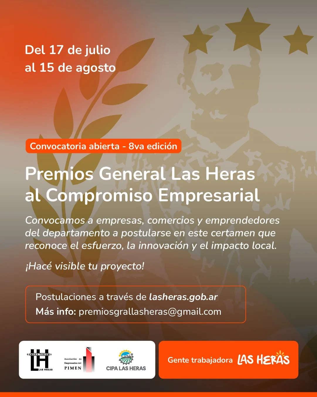 Abren inscripciones para los Premios General Las Heras 2023