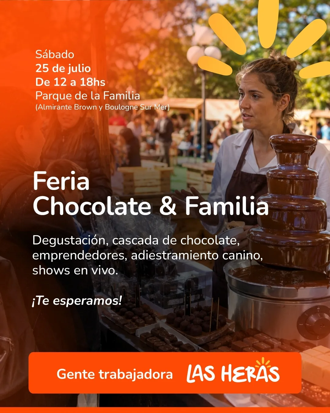 Feria Chocolate & Familia llega a Las Heras este sábado