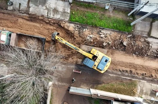 Inicia la renovación de calle Perigán en Gualeguaychú