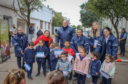 Niños aprenden seguridad vial en jornada educativa en Gualeguaychú