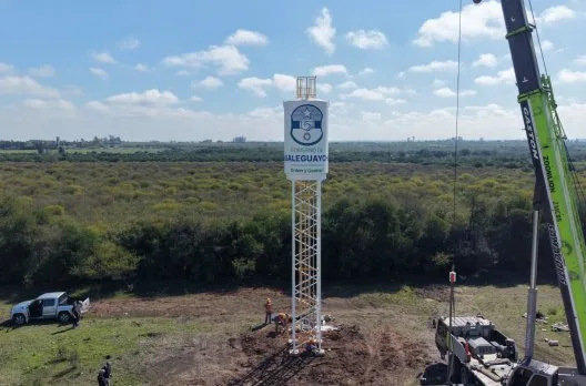 Nuevo tanque de agua beneficiará a barrios de Gualeguaychú