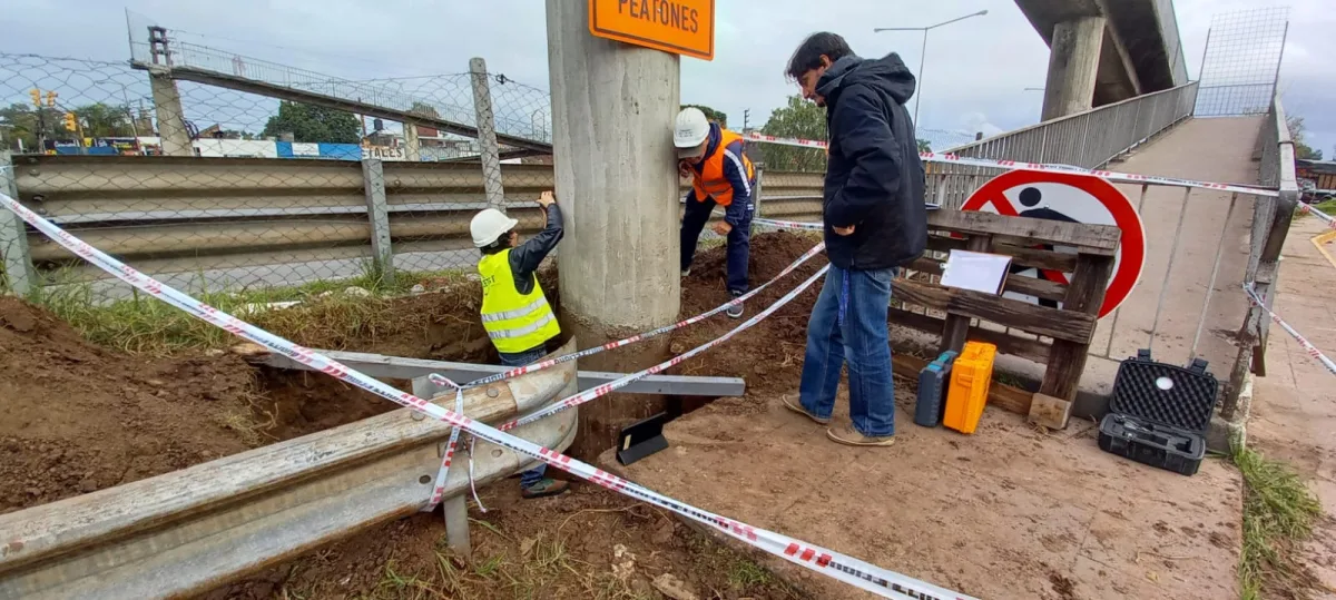 Nuevo puente de hormigón en el km 49,5 de la Panamericana
