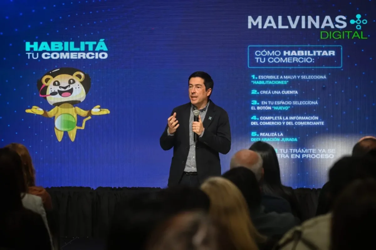Nuevo sistema digital facilita habilitación de comercios en Malvinas