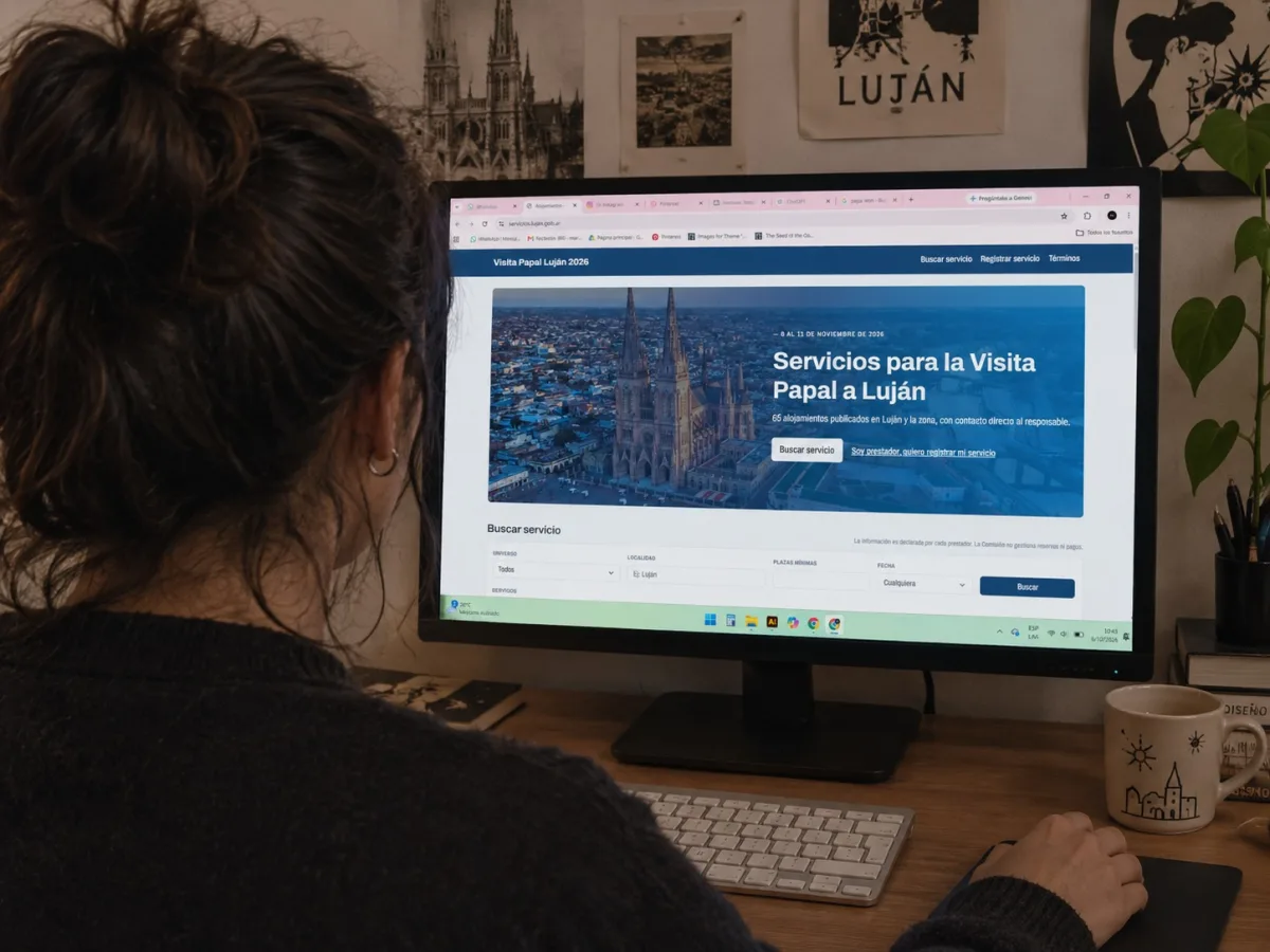Luján lanzó un portal de servicios para la visita del Papa