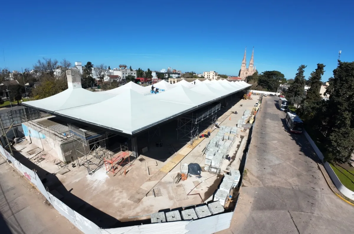 Progreso en la restauración de la Terminal de Luján