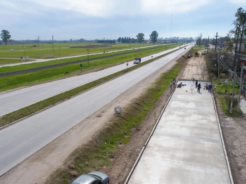 Inician obras en la colectora Presidente Perón para mejorar el acceso