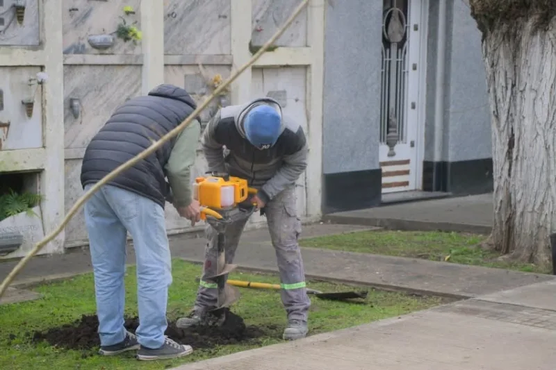 Mejoras en el Cementerio Municipal con nueva iluminación y forestación