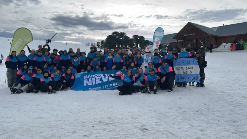 Regreso del mayor grupo de jóvenes de Marcos Paz Nieve