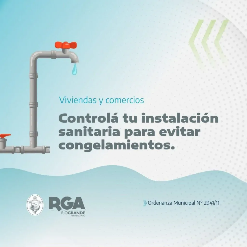 Recomendaciones municipales para prevenir congelamientos en Río Grande