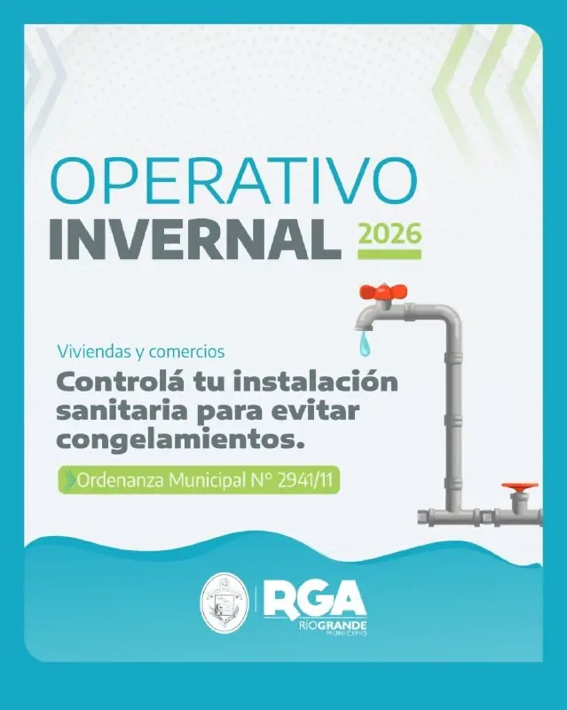 Recomendaciones para evitar problemas con el frío en Río Grande