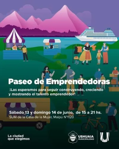 Paseo de Emprendedoras en Ushuaia por el Día del Padre