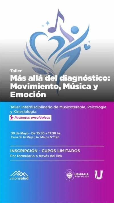 Taller gratuito en Ushuaia para pacientes oncológicos