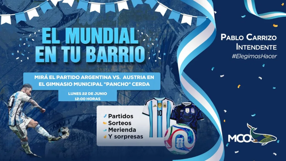 Caleta Olivia organiza encuentro comunitario para ver el Mundial